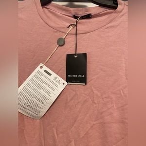 Master Coat Men’s Long Sleeve Pink T-Shirt NWT